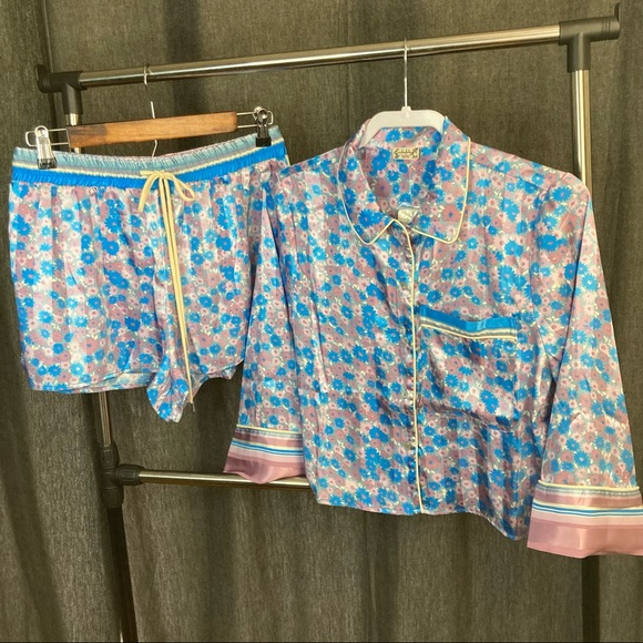 Free People Pillow Talk Silky Satin PJ Pajama Set NEW WITH TAGS - Picture 10 of 16